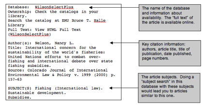 library and internet research projects